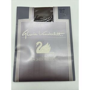 Vintage Gloria Vanderbilt Day Sheer Pantyhose Size C Coffee 100% Nylon